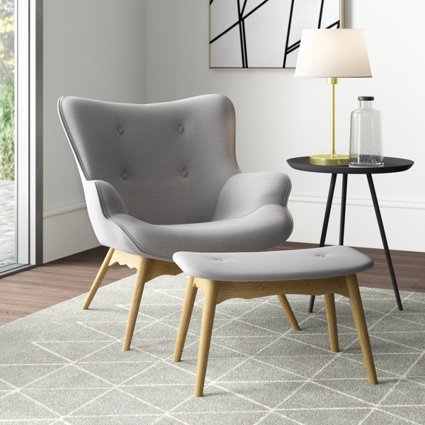Hykkon Rockwell Upholstered Accent Chair & Reviews Wayfair.co.uk